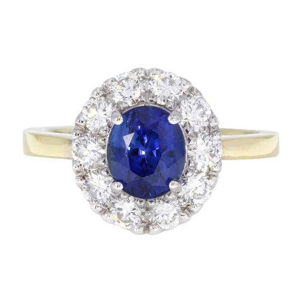 18ct Sapphire & Diamond Cluster - John Pye Luxury Assets